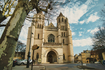 Cathedral of Saint Benignus of Dijon - obrazy, fototapety, plakaty