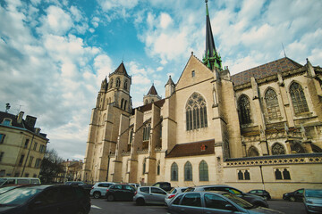 Cathedral of Saint Benignus of Dijon - obrazy, fototapety, plakaty