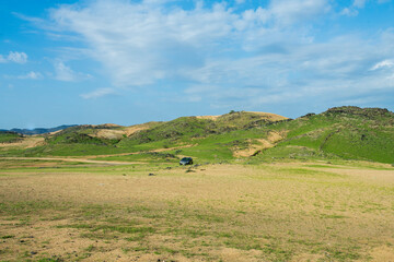 Obraz premium saudi arabian after rain season winter