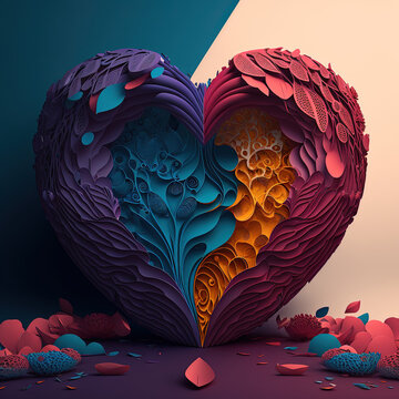 Heart, Folded Paper