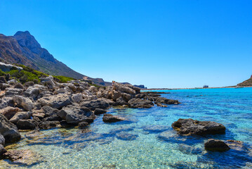 Fototapeta na wymiar Bucht von Balos in Kreta, Griechenland
