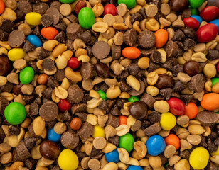 Peanut Trail Mix Fills The Frame