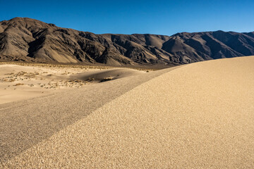 Smooth Crest Of Dunes In The Panamint Valley