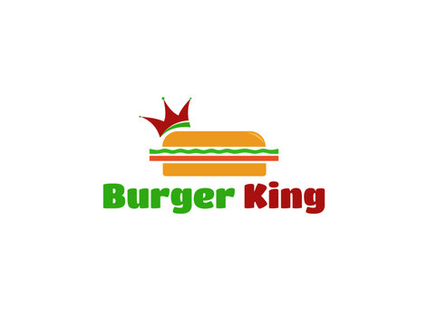 modern burger king mascot logo