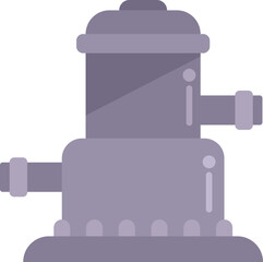 Pool equipment icon flat vector. Water beach. Sea maintanence isolated