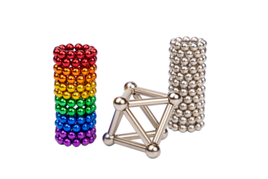 3d puzzle, beads, toy, colorful, isolated on white background