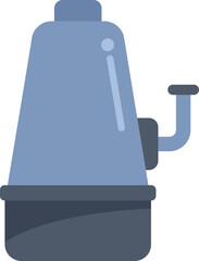 Shower pump icon flat vector. Cleaning pump. Filter repair isolated