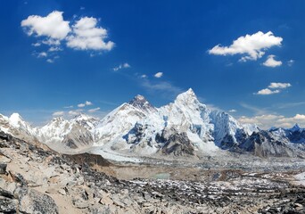 Mount Everest himalaya panoramic view from Kala Patthar
