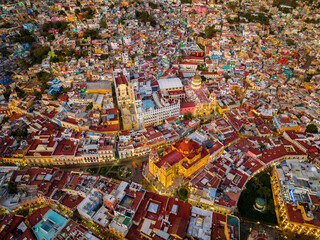 Guanajuato city view from above