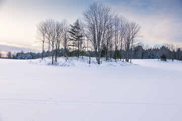 Winter wonderland in Quebec Canada