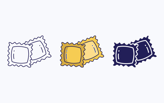 Ravioli pasta icon