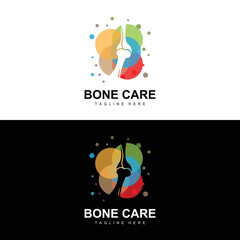 Bone Logo Design, Medical Health Body Parts Illustration