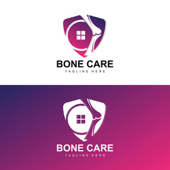 Bone Logo Design, Medical Health Body Parts Illustration