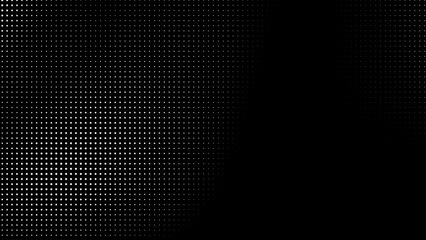 Dot white black pattern gradient texture background. Abstract pop art halftone and retro style.
