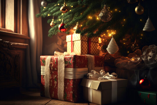 holiday presents, new year's decorations. Generative AI