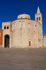 Fototapeta na wymiar St.Donatus church on the Roma Forum in Zadar. Croatia.