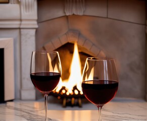 cold cocktail with red wine on a black background