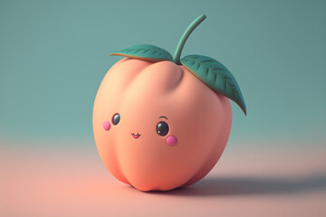 Cute Little Kawaii Peach