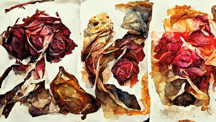 Dried Roses Composition (33.2)