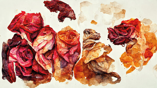 Dried Roses Composition (33.4)