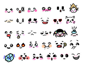 Variety most used Emoticons set