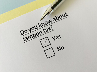 Fototapeta premium Questionnaire about social issues