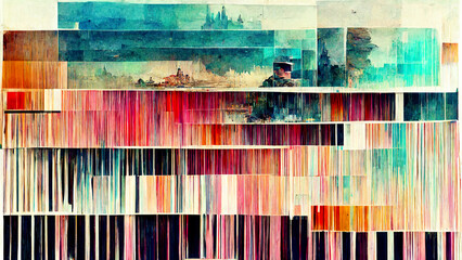 Layers of glitched watercolors (19.1)