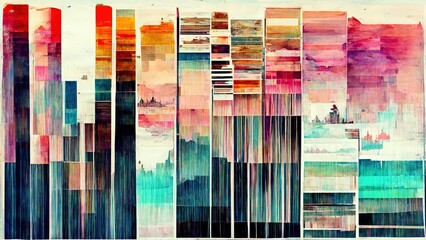 Layers of glitched watercolors (19.2)