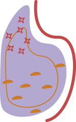 Boho Style Abstrack background Hand Draw