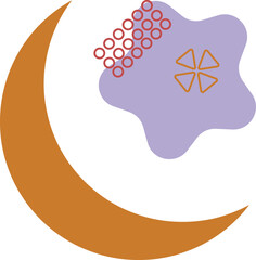 Boho Style Abstrack background Hand Draw