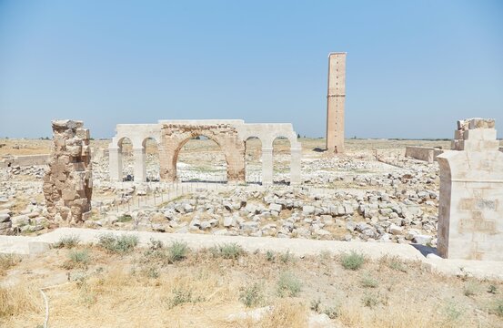 The Ancient Citadel Mound of Harran in Southeast Turkey