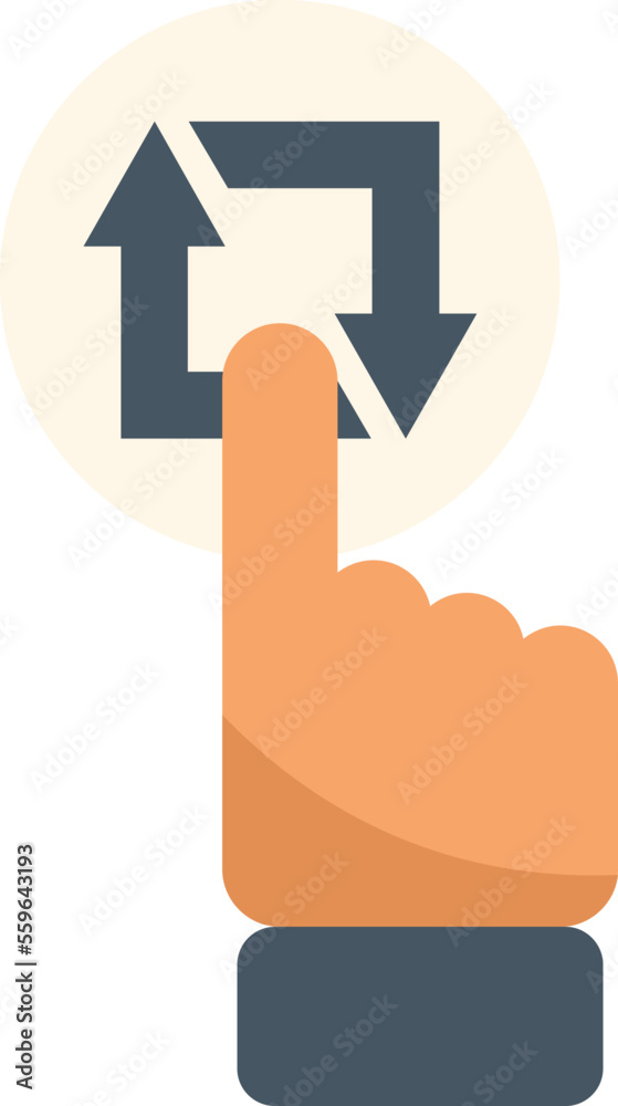 Poster button repost icon flat vector. repost chart. document data isolated
