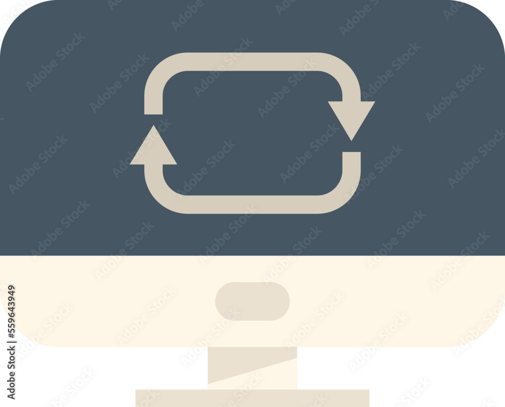 Poster repost computer icon flat vector. report chart. data document isolated