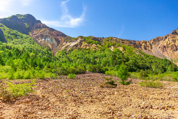 磐梯山、裏磐梯の噴火壁