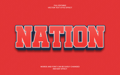 Nation Text Effect