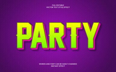 Obraz premium Party Text Effect