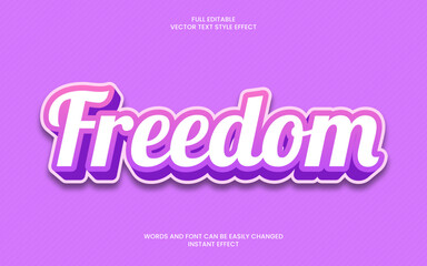 Freedom Text Effect