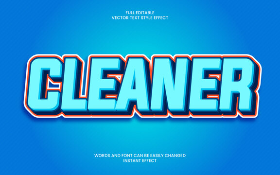 Cleaner Text Effect