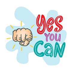 Yes you can, hand lettering. Poster quote for shirt design.
