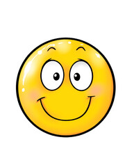 round cartoon face  and various shapes show facial expressions and emotions