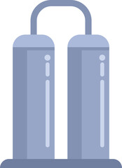 Milk tank factory icon flat vector. Cheese production. Good product isolated