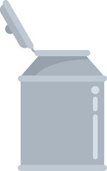 Farm milk tank icon flat vector. Factory cheese. Cow food isolated