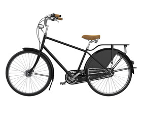 Fototapeta na wymiar Bicycle isolated on white background. 3D render