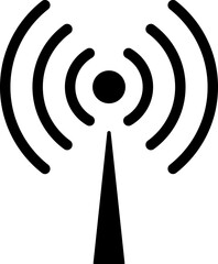 Wifi antenna icon sign. Technology signs and symbols.