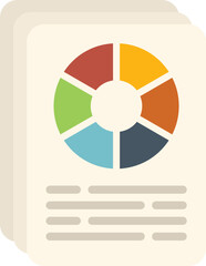 Business lead icon flat vector. Market target. Segment customer isolated