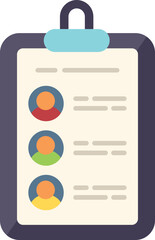 Clipboard target icon flat vector. Seo digital. Hunter lead isolated