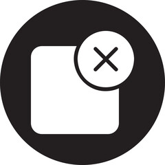 Obraz premium cancel glyph icon