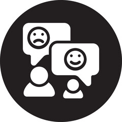 customer review glyph icon