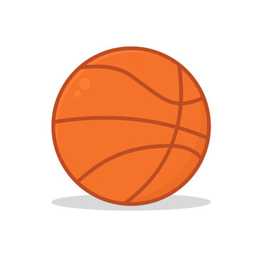 basketball vector flat design collection. flat style basketball design icon