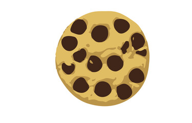 silhouette chocolate chip cookie